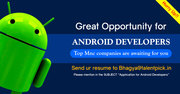 Huge job openings for Android developers
