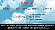 Free Salesforce Demo on 28-August-2016 Sunday At 10:00 AM 