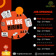 PHP,  iOS,  Node.js & Android Developers - Ahmedabad,  Gujarat